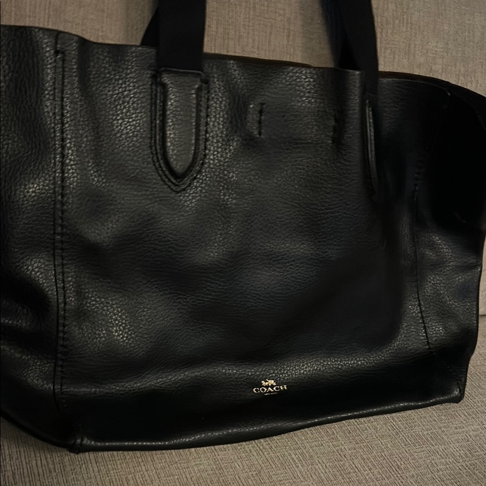 Coach Classic Black Leather Handbag